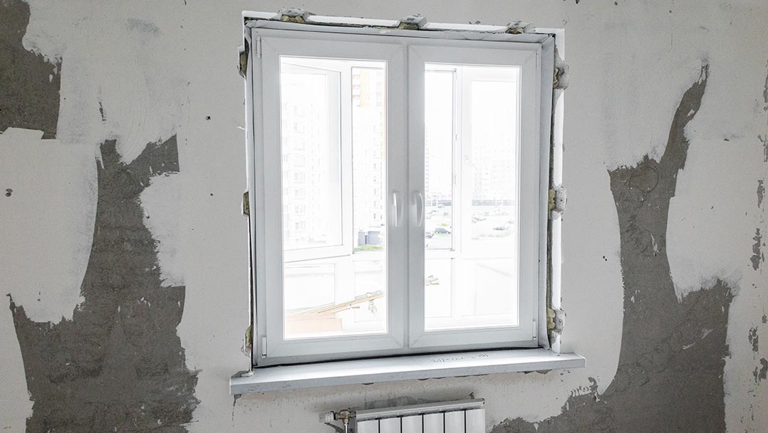 установленное пластиковое окно 